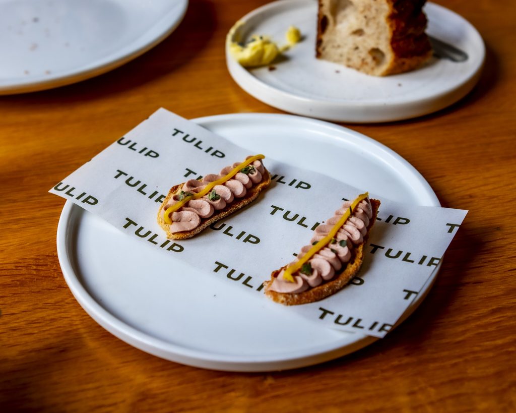 Tulip restaurant photo of first course of the chefs menu.